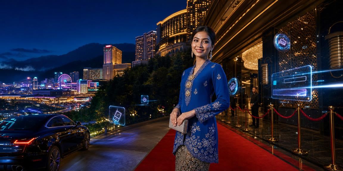 Suasana permainan meja kasino bergaya Malaysia di Genting Highlands melalui platform 174