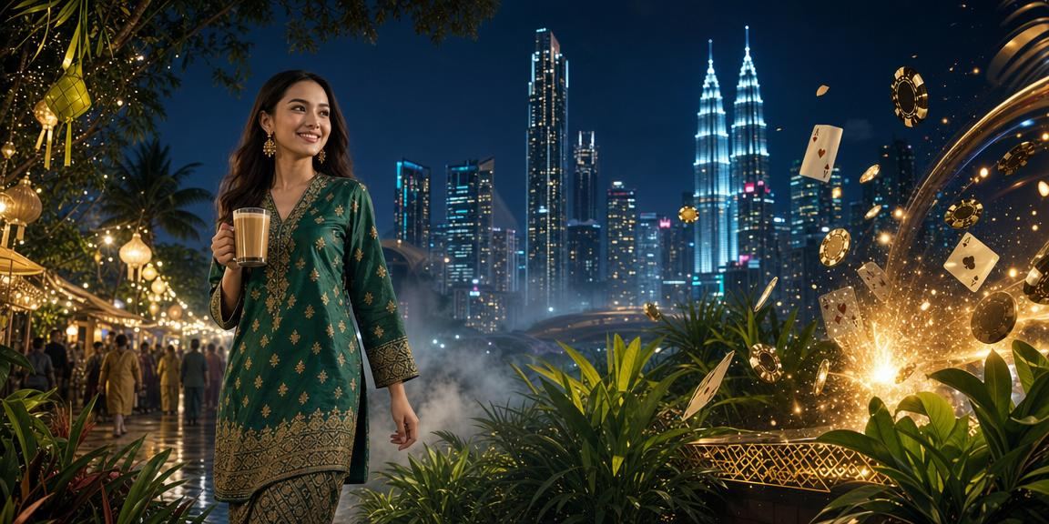 Pengguna Kuala Lumpur bermain poker di platform 174 semasa Hari Raya